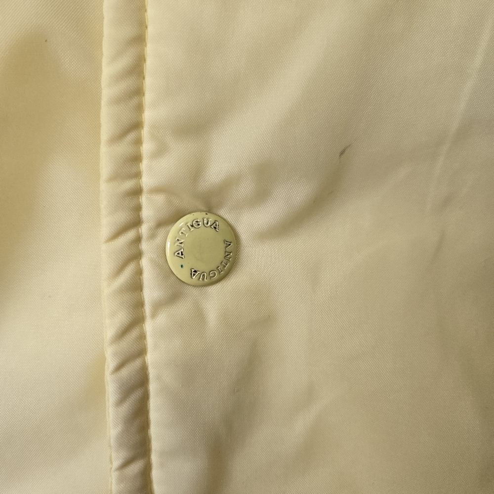 1988 Calgary Winter Olympic Vintage Antigua Butter Yellow Jacket. Size Large - Picture 3 of 11